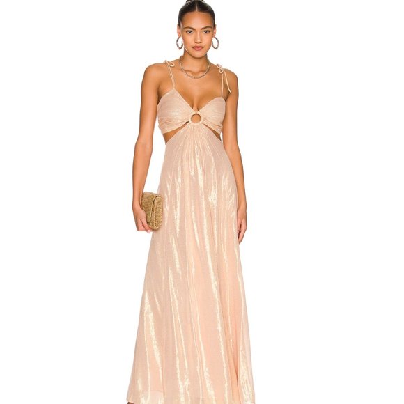Sundress x REVOLVE Dresses & Skirts - Sundress Magda Dress in Ios Gold NWT Size Large